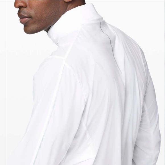 New Lululemon Men’s Active Lightweight Running Jacket - White - Medium - Picture 3 of 12